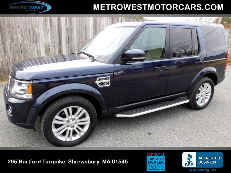 Used 2016 Land Rover Lr4 HSE LUX Used 2016 Land Rover Lr4 HSE LUX for sale at Metro West Motorcars LLC in Shrewsbury MA 1