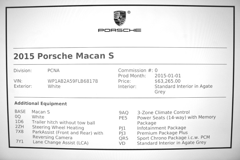 Used 2015 Porsche Macan S AWD Used 2015 Porsche Macan S AWD for sale  at Metro West Motorcars LLC in Shrewsbury MA 25