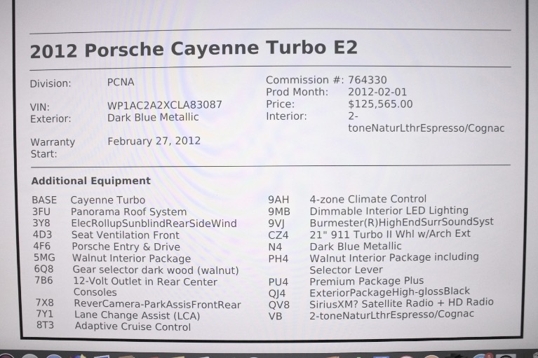 Used 2012 Porsche Cayenne Turbo AWD Used 2012 Porsche Cayenne Turbo AWD for sale at Metro West Motorcars LLC in Shrewsbury MA 29