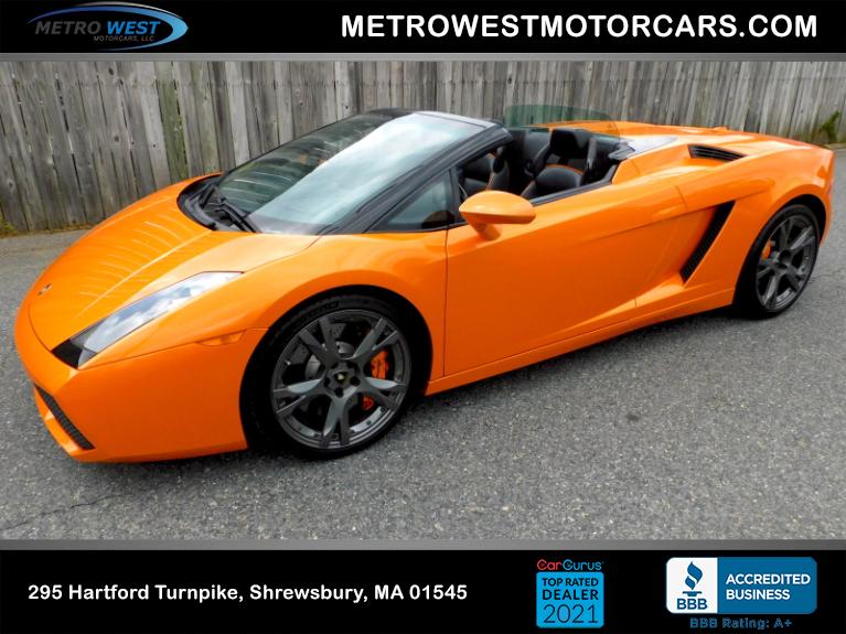Used 2008 Lamborghini Gallardo Spyder Used 2008 Lamborghini Gallardo Spyder for sale at Metro West Motorcars LLC in Shrewsbury MA 1