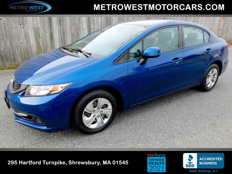 Used 2013 Honda Civic Sedan LX Auto Used 2013 Honda Civic Sedan LX Auto for sale at Metro West Motorcars LLC in Shrewsbury MA 1