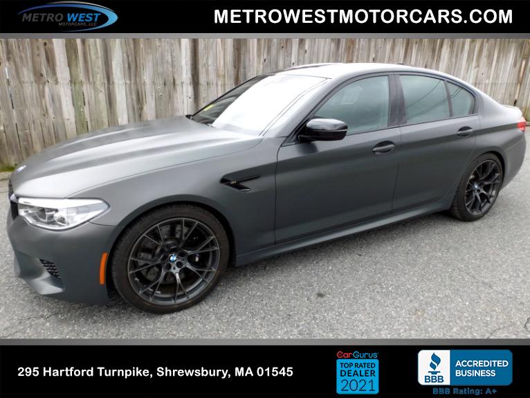 Used 2020 BMW M5 Competition Sedan Used 2020 BMW M5 Competition Sedan for sale at Metro West Motorcars LLC in Shrewsbury MA 1