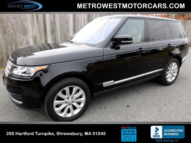 Used 2016 Land Rover Range Rover HSE Used 2016 Land Rover Range Rover HSE for sale at Metro West Motorcars LLC in Shrewsbury MA 1
