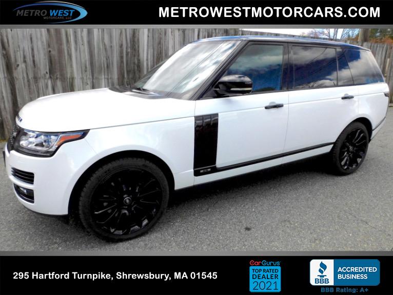 Used 2015 Land Rover Range Rover Supercharged LWB Used 2015 Land Rover Range Rover Supercharged LWB for sale at Metro West Motorcars LLC in Shrewsbury MA 1