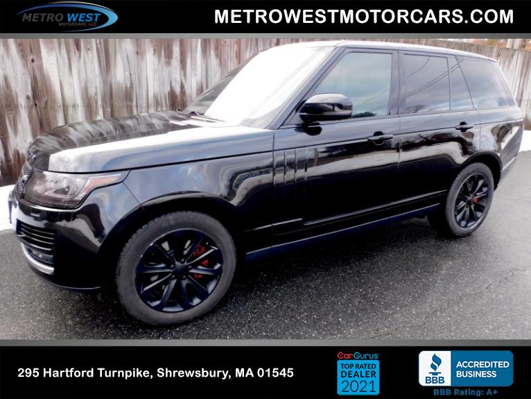 Used 2016 Land Rover Range Rover Diesel HSE Used 2016 Land Rover Range Rover Diesel HSE for sale at Metro West Motorcars LLC in Shrewsbury MA 1