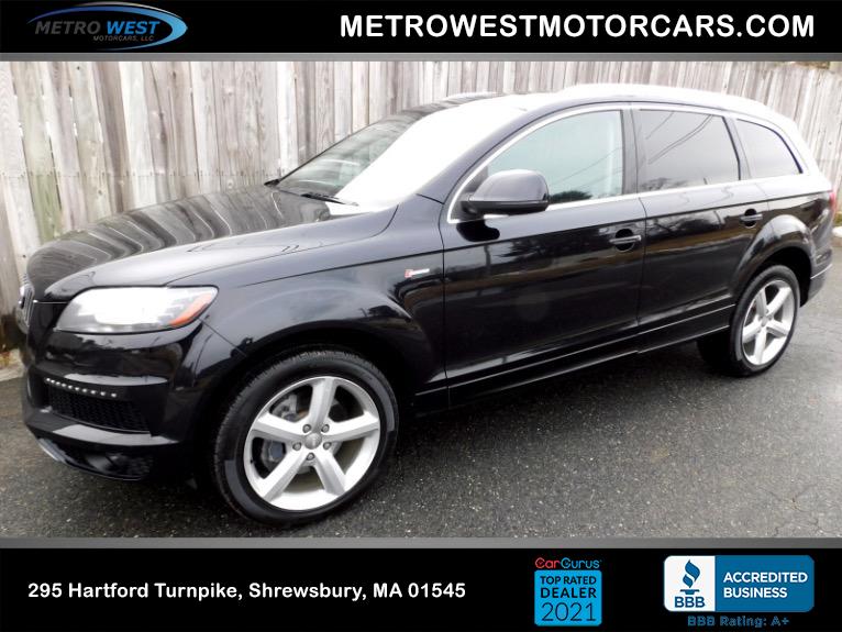 Used 2013 Audi Q7 3.0T S Line Prestige Quattro Used 2013 Audi Q7 3.0T S Line Prestige Quattro for sale at Metro West Motorcars LLC in Shrewsbury MA 1