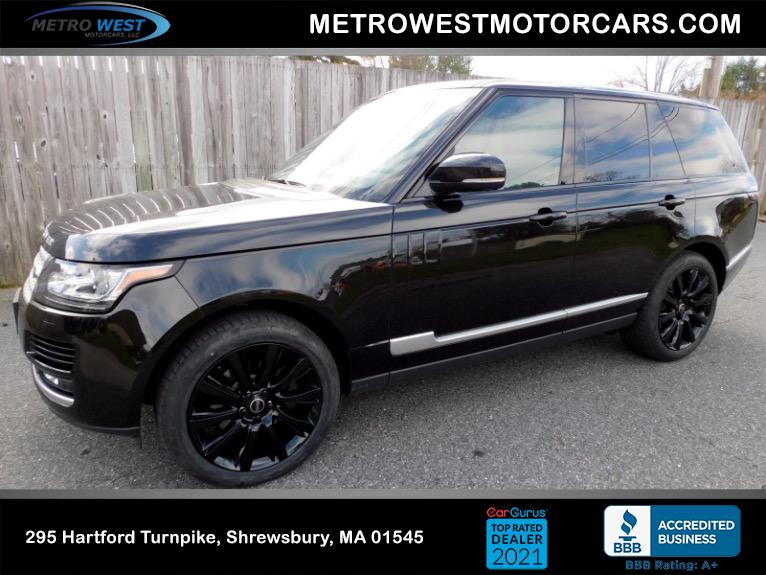 Used 2015 Land Rover Range Rover HSE Used 2015 Land Rover Range Rover HSE for sale at Metro West Motorcars LLC in Shrewsbury MA 1