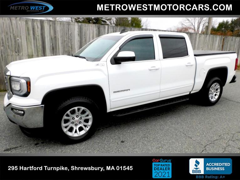 Used 2016 GMC Sierra 1500 4WD Crew Cab 143.5' SLE Used 2016 GMC Sierra 1500 4WD Crew Cab 143.5' SLE for sale at Metro West Motorcars LLC in Shrewsbury MA 1