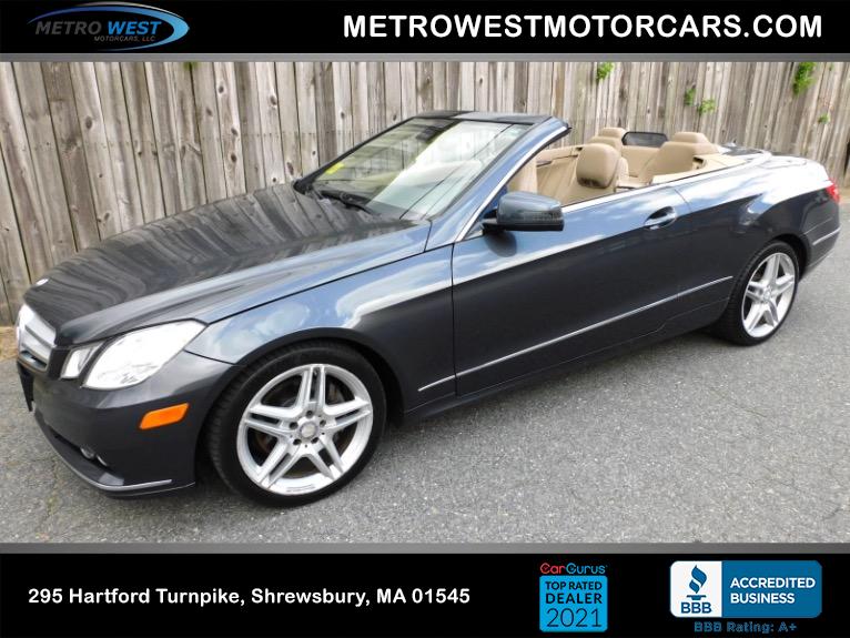 Used 2011 Mercedes-Benz E-class E350 Cabriolet Used 2011 Mercedes-Benz E-class E350 Cabriolet for sale at Metro West Motorcars LLC in Shrewsbury MA 1
