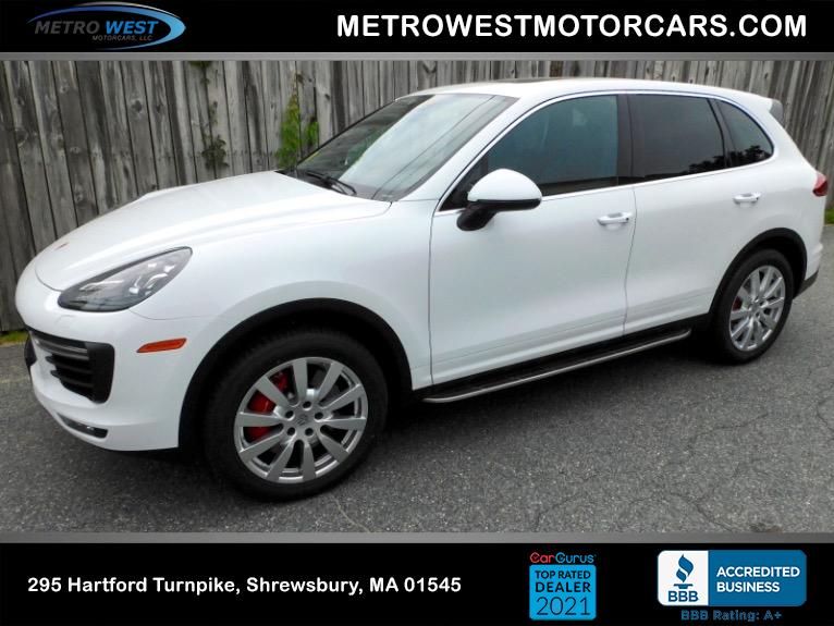 Used 2016 Porsche Cayenne Turbo AWD Used 2016 Porsche Cayenne Turbo AWD for sale at Metro West Motorcars LLC in Shrewsbury MA 1