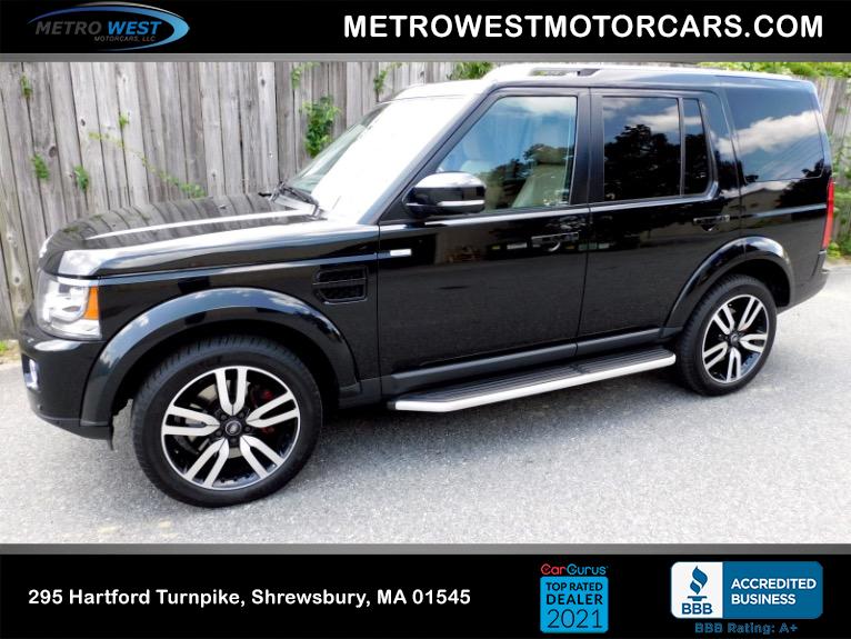 Used 2016 Land Rover Lr4 HSE LUX Landmark Edition Used 2016 Land Rover Lr4 HSE LUX Landmark Edition for sale at Metro West Motorcars LLC in Shrewsbury MA 1