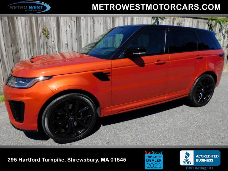 Used 2022 Land Rover Range Rover Sport SVR Used 2022 Land Rover Range Rover Sport SVR for sale  at Metro West Motorcars LLC in Shrewsbury MA 1