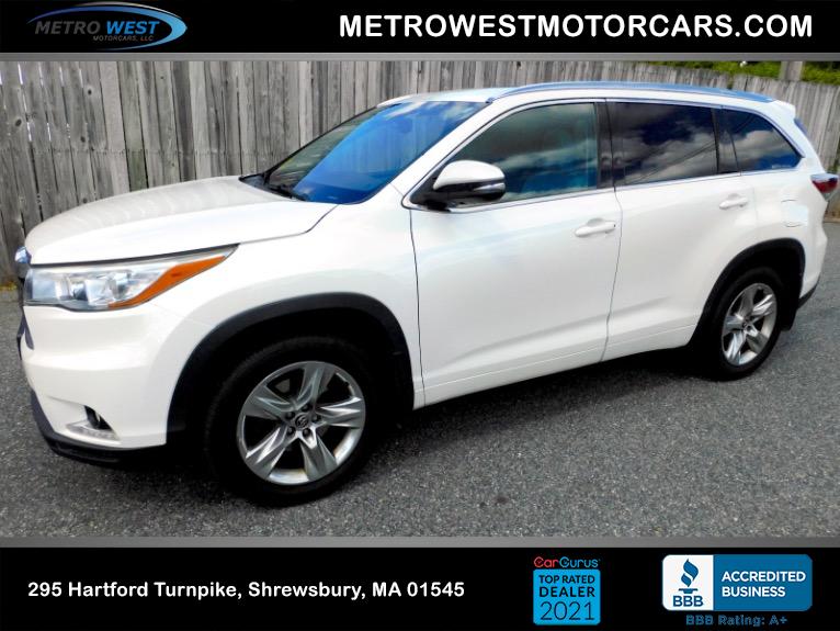 Used 2016 Toyota Highlander Limited V6 AWD Used 2016 Toyota Highlander Limited V6 AWD for sale at Metro West Motorcars LLC in Shrewsbury MA 1