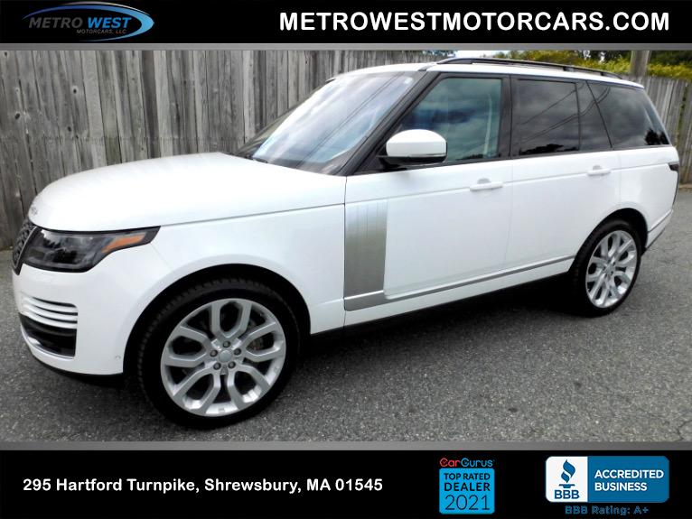 Used 2018 Land Rover Range Rover V6 Supercharged HSE Used 2018 Land Rover Range Rover V6 Supercharged HSE for sale at Metro West Motorcars LLC in Shrewsbury MA 1
