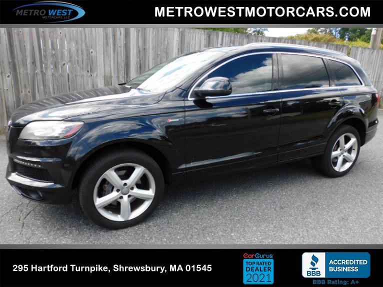 Used 2013 Audi Q7 3.0T S line Prestige Quattro Used 2013 Audi Q7 3.0T S line Prestige Quattro for sale  at Metro West Motorcars LLC in Shrewsbury MA 1