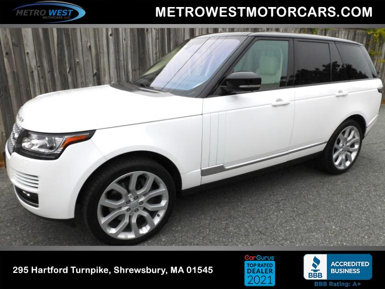 Used 2016 Land Rover Range Rover Supercharged Used 2016 Land Rover Range Rover Supercharged for sale at Metro West Motorcars LLC in Shrewsbury MA 1