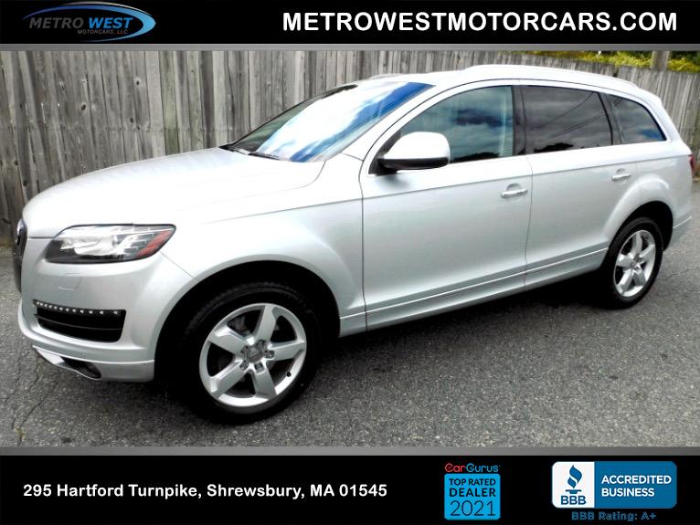 Used 2015 Audi Q7 3.0T Premium Plus Quattro Used 2015 Audi Q7 3.0T Premium Plus Quattro for sale  at Metro West Motorcars LLC in Shrewsbury MA 1