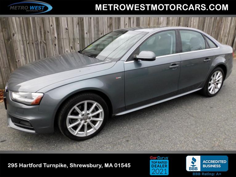 Used 2014 Audi A4 2.0T Premium Plus Quattro Used 2014 Audi A4 2.0T Premium Plus Quattro for sale at Metro West Motorcars LLC in Shrewsbury MA 1