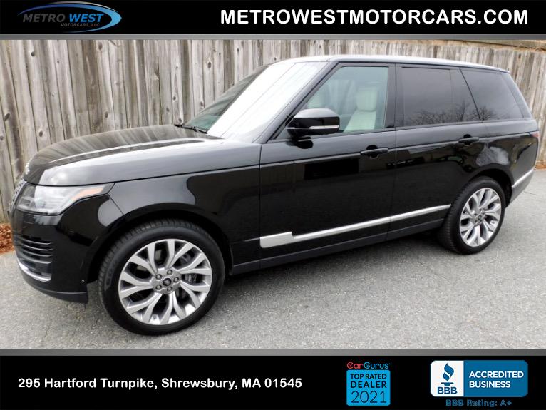 Used 2019 Land Rover Range Rover V6 Supercharged HSE Used 2019 Land Rover Range Rover V6 Supercharged HSE for sale at Metro West Motorcars LLC in Shrewsbury MA 1