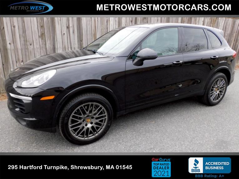 Used 2017 Porsche Cayenne Platinum Edition AWD Used 2017 Porsche Cayenne Platinum Edition AWD for sale at Metro West Motorcars LLC in Shrewsbury MA 1