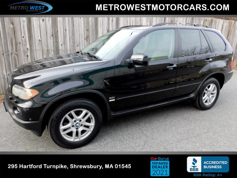 Used 2005 BMW X5 3.0i AWD Used 2005 BMW X5 3.0i AWD for sale  at Metro West Motorcars LLC in Shrewsbury MA 1