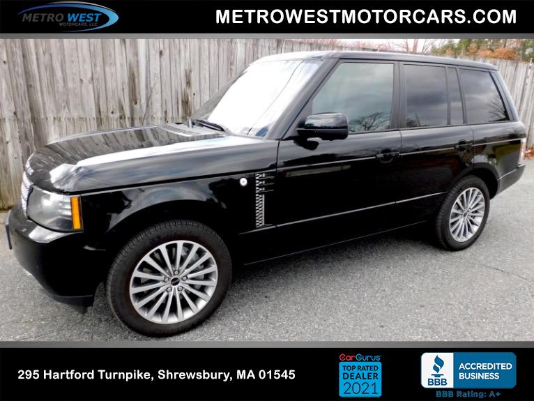 Used 2012 Land Rover Range Rover Supercharged Used 2012 Land Rover Range Rover Supercharged for sale  at Metro West Motorcars LLC in Shrewsbury MA 1