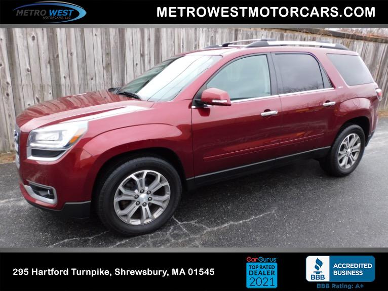 Used 2016 GMC Acadia SLT w/SLT-1 AWD Used 2016 GMC Acadia SLT w/SLT-1 AWD for sale at Metro West Motorcars LLC in Shrewsbury MA 1
