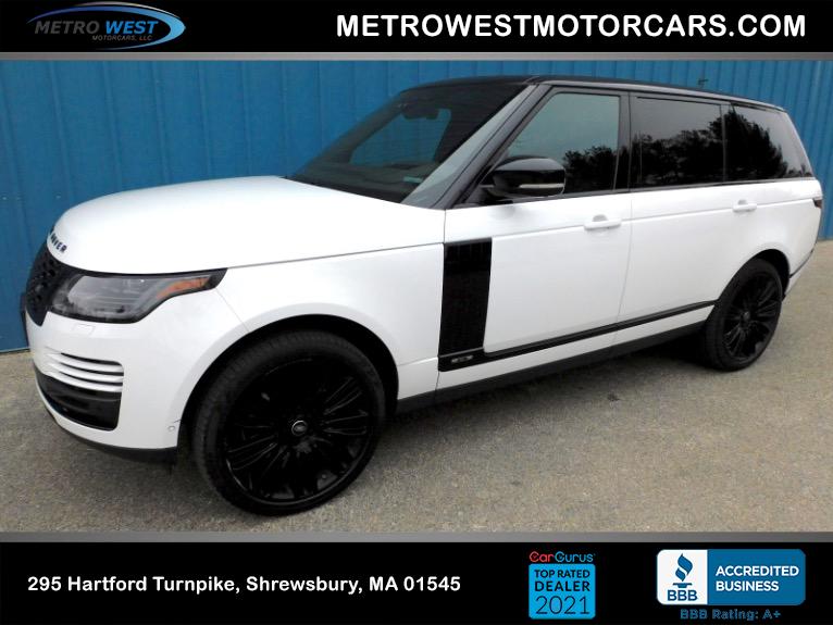 Used 2019 Land Rover Range Rover V8 Supercharged LWB Used 2019 Land Rover Range Rover V8 Supercharged LWB for sale at Metro West Motorcars LLC in Shrewsbury MA 1