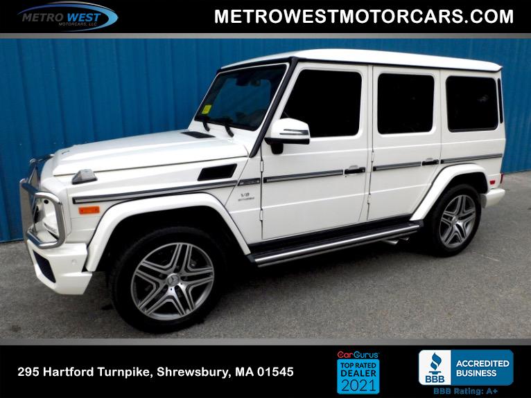 Used 2017 Mercedes-Benz G-class AMG G 63 4MATIC SUV Used 2017 Mercedes-Benz G-class AMG G 63 4MATIC SUV for sale  at Metro West Motorcars LLC in Shrewsbury MA 1