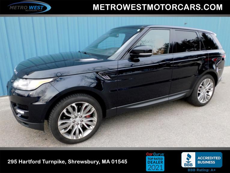 Used 2016 Land Rover Range Rover Sport V8 Dynamic Used 2016 Land Rover Range Rover Sport V8 Dynamic for sale at Metro West Motorcars LLC in Shrewsbury MA 1