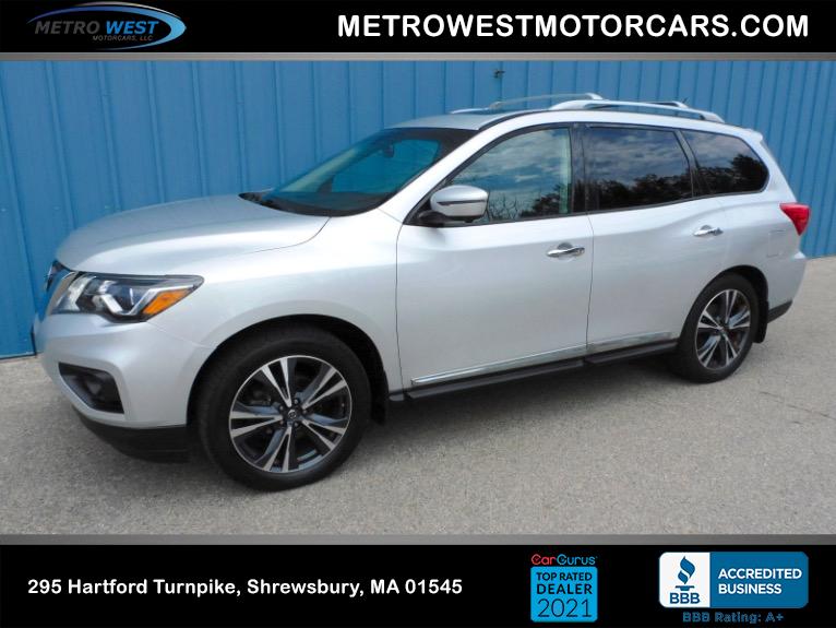 Used 2017 Nissan Pathfinder 4x4 Platinum Used 2017 Nissan Pathfinder 4x4 Platinum for sale at Metro West Motorcars LLC in Shrewsbury MA 1