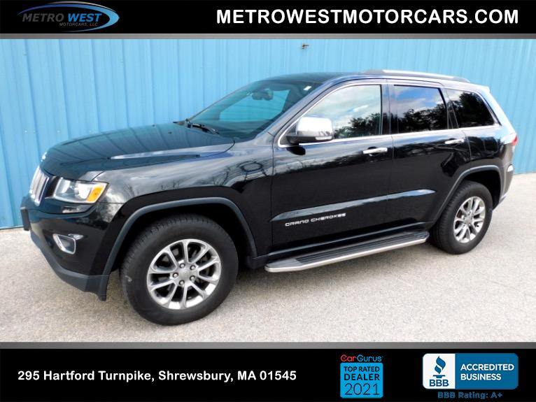 Used 2015 Jeep Grand Cherokee Limited 4WD Used 2015 Jeep Grand Cherokee Limited 4WD for sale at Metro West Motorcars LLC in Shrewsbury MA 1