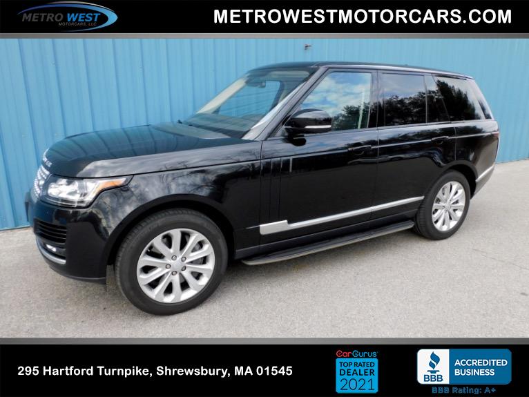 Used 2016 Land Rover Range Rover HSE Used 2016 Land Rover Range Rover HSE for sale at Metro West Motorcars LLC in Shrewsbury MA 1