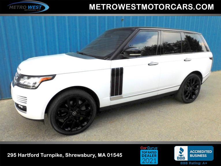 Used 2015 Land Rover Range Rover Supercharged Used 2015 Land Rover Range Rover Supercharged for sale at Metro West Motorcars LLC in Shrewsbury MA 1