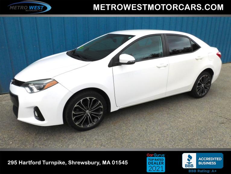 Used 2014 Toyota Corolla S (Natl) Used 2014 Toyota Corolla S (Natl) for sale  at Metro West Motorcars LLC in Shrewsbury MA 1