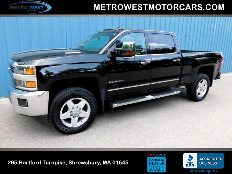 Used 2015 Chevrolet Silverado 2500hd 4WD Crew Cab 153.7 LTZ Used 2015 Chevrolet Silverado 2500hd 4WD Crew Cab 153.7 LTZ for sale at Metro West Motorcars LLC in Shrewsbury MA 1