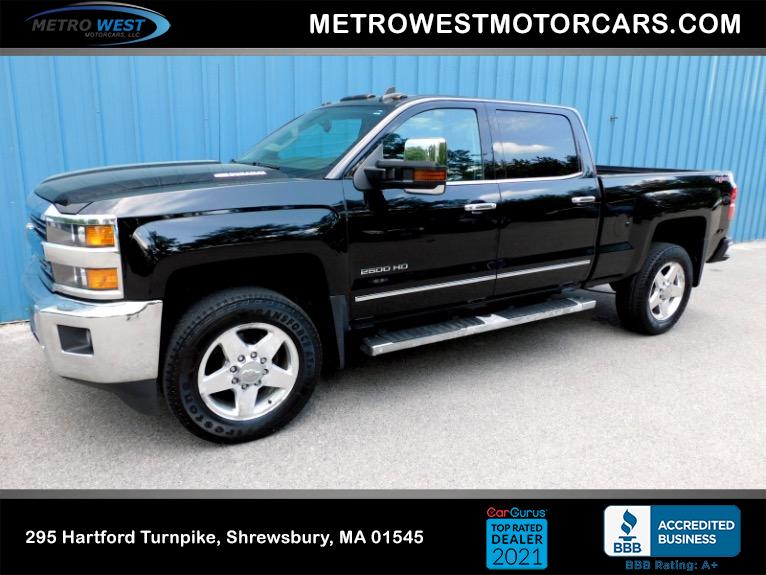 Used 2015 Chevrolet Silverado 2500hd 4WD Crew Cab 153.7 LTZ Used 2015 Chevrolet Silverado 2500hd 4WD Crew Cab 153.7 LTZ for sale  at Metro West Motorcars LLC in Shrewsbury MA 1