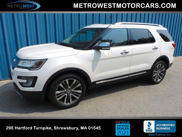 Used 2016 Ford Explorer Platinum 4WD Used 2016 Ford Explorer Platinum 4WD for sale at Metro West Motorcars LLC in Shrewsbury MA 1