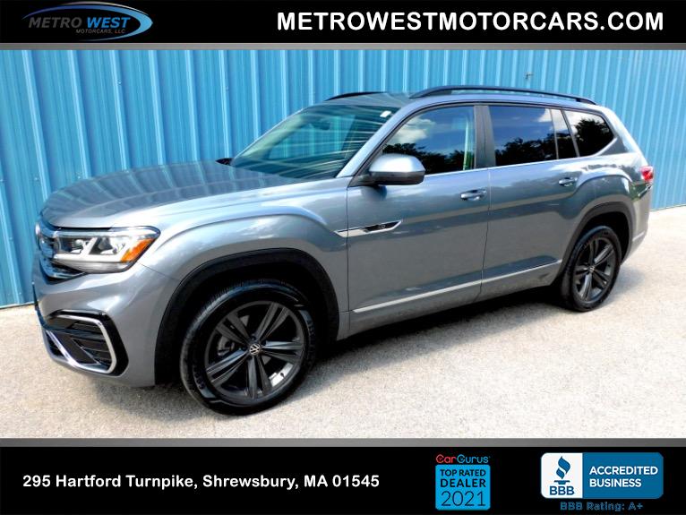 Used 2021 Volkswagen Atlas 3.6L V6 SE w/Technology R-Line 4MOTION *Ltd Avail* Used 2021 Volkswagen Atlas 3.6L V6 SE w/Technology R-Line 4MOTION *Ltd Avail* for sale at Metro West Motorcars LLC in Shrewsbury MA 1