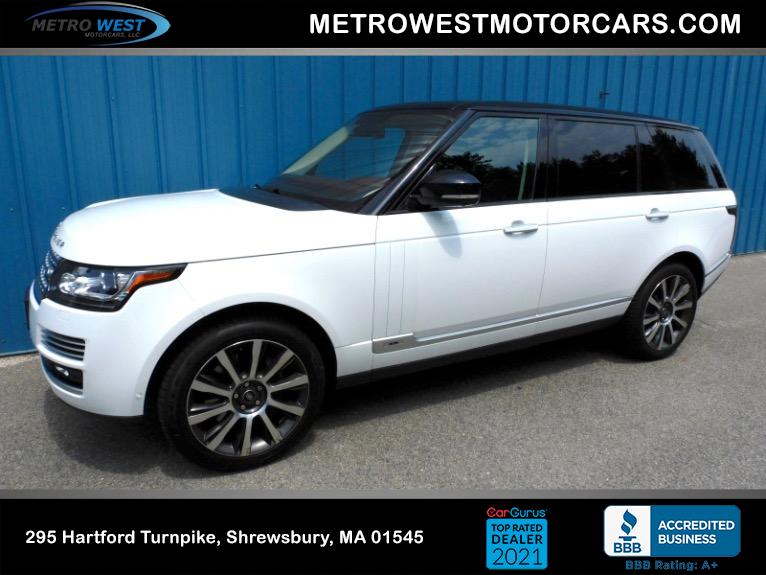Used 2014 Land Rover Range Rover Supercharged Autobiography LWB Used 2014 Land Rover Range Rover Supercharged Autobiography LWB for sale at Metro West Motorcars LLC in Shrewsbury MA 1