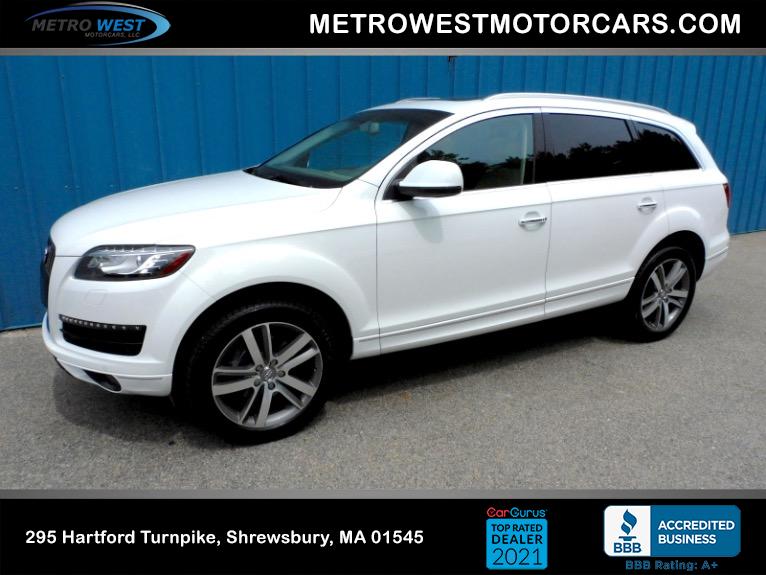 Used 2014 Audi Q7 3.0T Premium Plus Quattro Used 2014 Audi Q7 3.0T Premium Plus Quattro for sale at Metro West Motorcars LLC in Shrewsbury MA 1