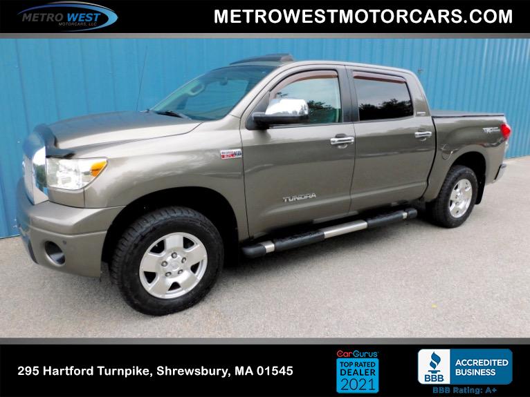 Used Used 2008 Toyota Tundra 4wd Truck CrewMax 5.7L V8 6-Spd AT LTD (Natl) for sale $19,800 at Metro West Motorcars LLC in Shrewsbury MA