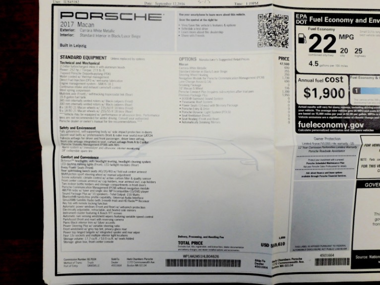 Used 2017 Porsche Macan AWD Used 2017 Porsche Macan AWD for sale at Metro West Motorcars LLC in Shrewsbury MA 24