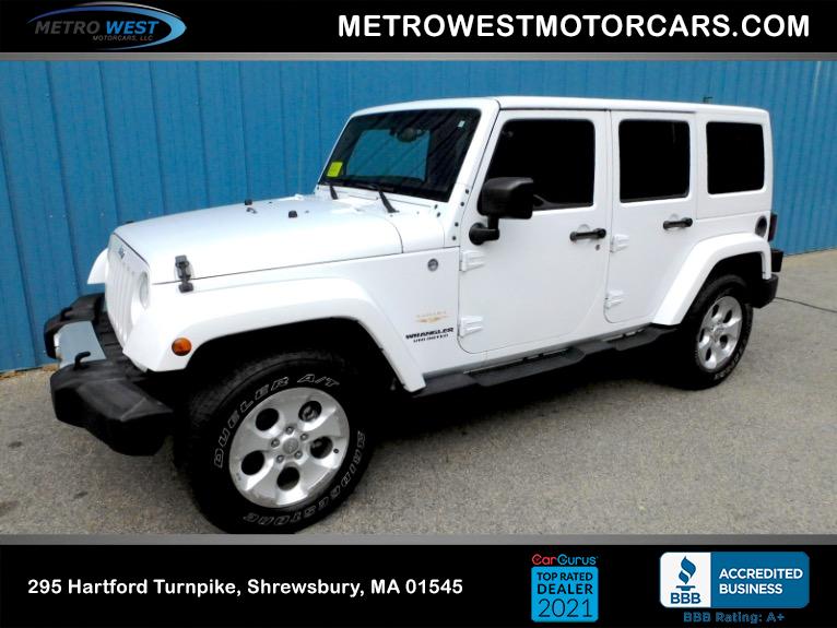 Used Used 2015 Jeep Wrangler Unlimited 4WD 4dr Sahara for sale $17,800 at Metro West Motorcars LLC in Shrewsbury MA