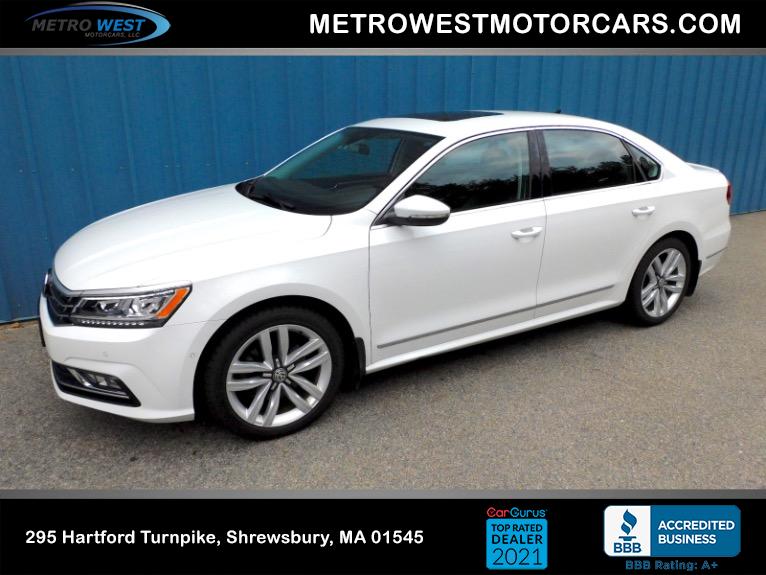 Used 2016 Volkswagen Passat 1.8T Auto SEL Premium PZEV Used 2016 Volkswagen Passat 1.8T Auto SEL Premium PZEV for sale at Metro West Motorcars LLC in Shrewsbury MA 1