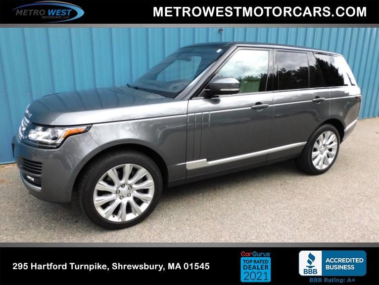 Used 2016 Land Rover Range Rover Supercharged Used 2016 Land Rover Range Rover Supercharged for sale at Metro West Motorcars LLC in Shrewsbury MA 1