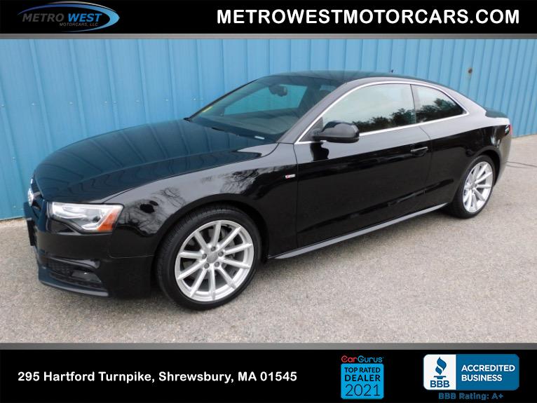 Used 2016 Audi A5 Quattro 2.0T Premium Plus Used 2016 Audi A5 Quattro 2.0T Premium Plus for sale  at Metro West Motorcars LLC in Shrewsbury MA 1