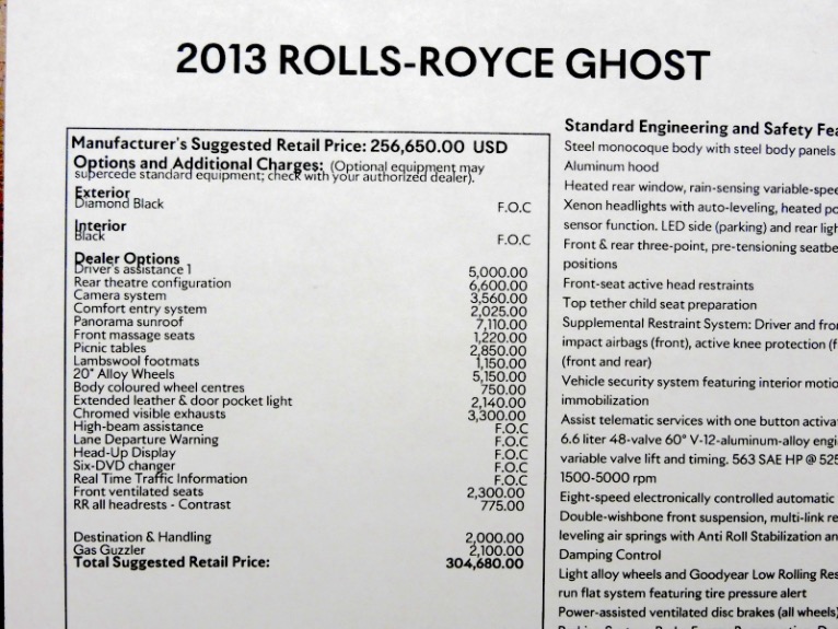 Used 2013 Rolls-Royce Ghost Sedan Used 2013 Rolls-Royce Ghost Sedan for sale at Metro West Motorcars LLC in Shrewsbury MA 27