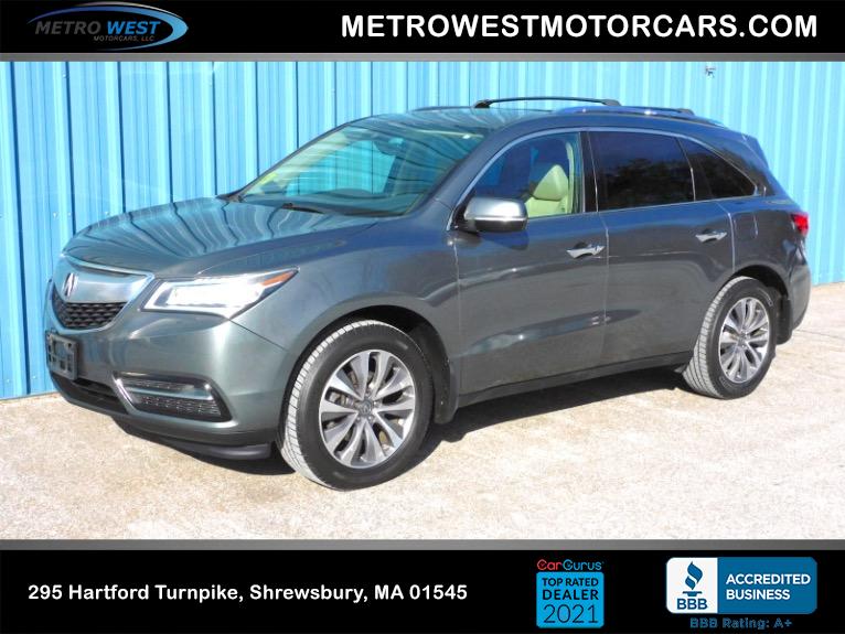 Used 2016 Acura Mdx SH-AWD w/Tech Used 2016 Acura Mdx SH-AWD w/Tech for sale at Metro West Motorcars LLC in Shrewsbury MA 1