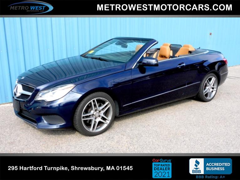 Used 2015 Mercedes-Benz E-class E 400 Cabriolet Used 2015 Mercedes-Benz E-class E 400 Cabriolet for sale at Metro West Motorcars LLC in Shrewsbury MA 1